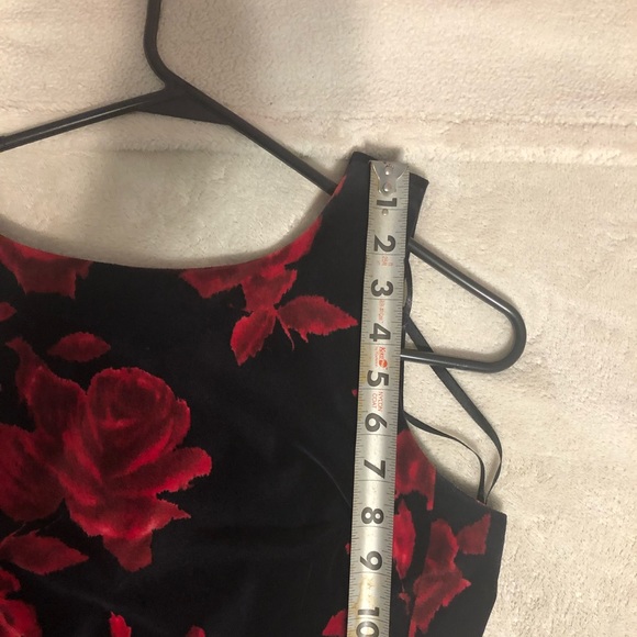❤️❤️❤️Talbots  Red and Black Velvet Dress - Picture 14 of 16